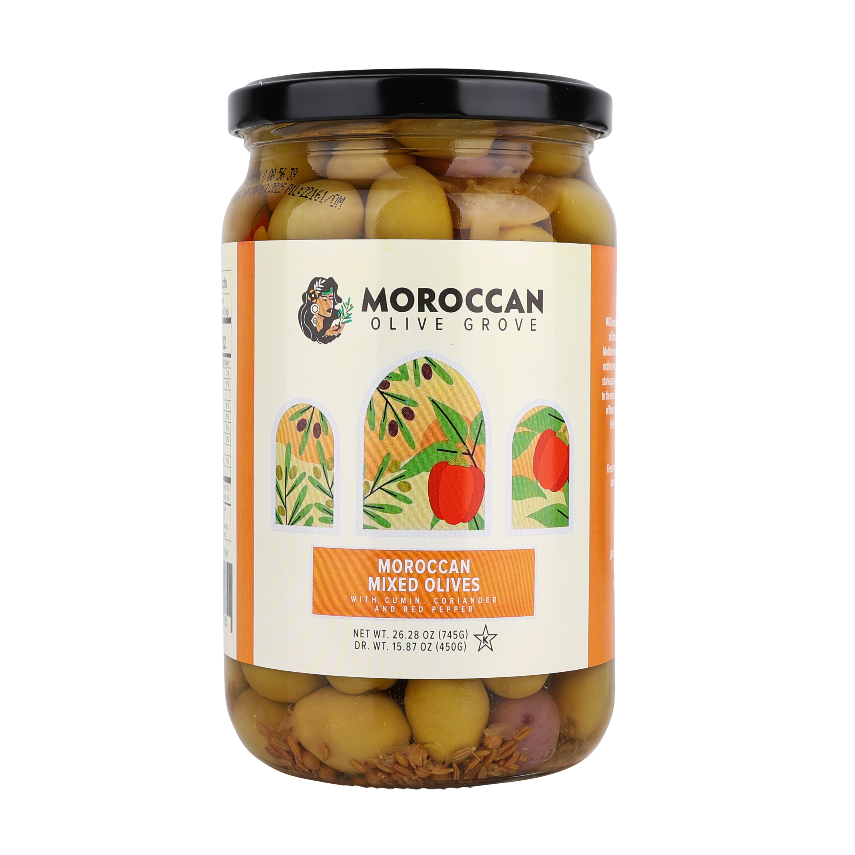 Moroccan Mixed Olives - 740g